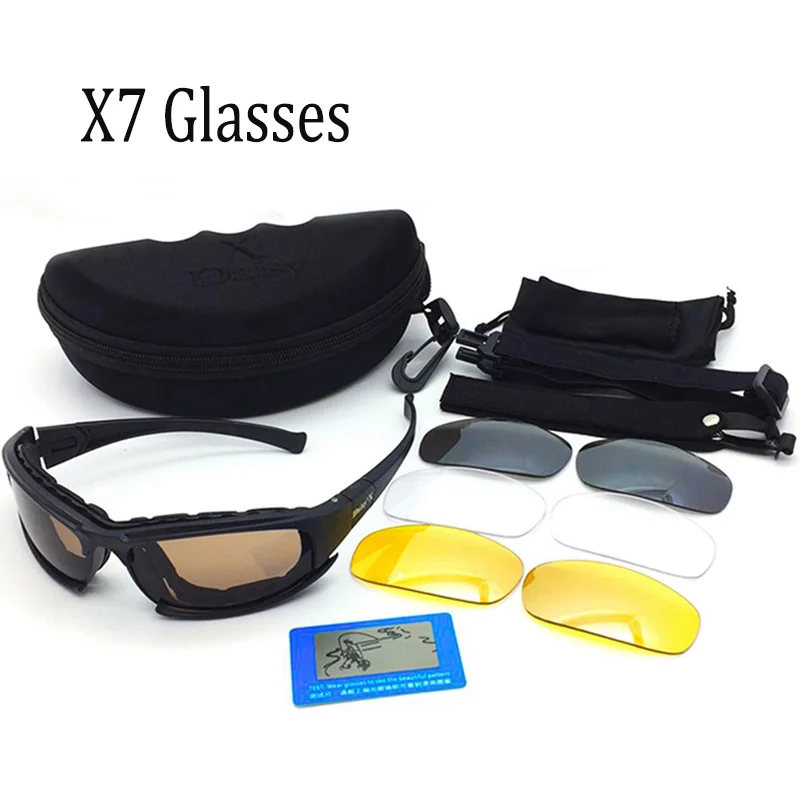 X7 Polarized Tactical Glasses Military Goggles Army Sunglasses Men Shooting Hunting Hiking Eyewear UV400
X7 Polarized Tactical Glasses Military Goggles Army Sunglasses Men Shooting Hunting Hiking Eyewear UV400