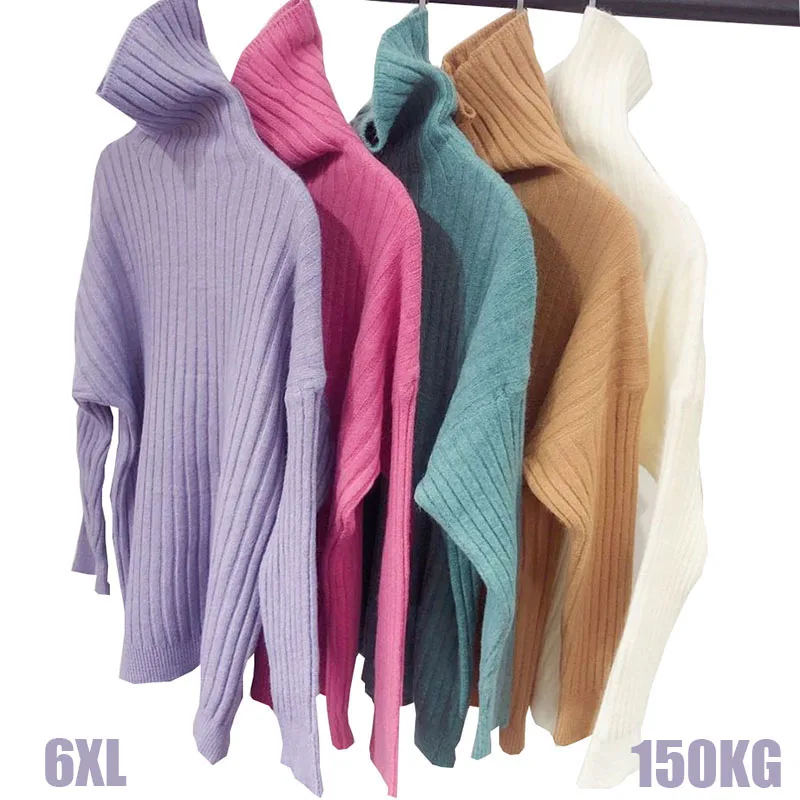 6XLAutumn Winter Turtleneck Long Sleeve Sweater Knitted Slim Sweaters Women Casual Pullovers Women's Sweaters clothing
6XLAutumn Winter Turtleneck Long Sleeve Sweater Knitted Slim Sweaters Women Casual Pullovers Women's Sweaters clothing