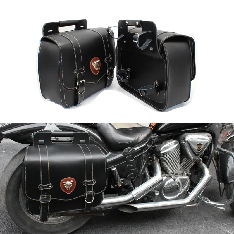 2x Saddlebags Leather Motorcycle Rear Luggage Box Waterproof Saddle Bag Travel Storage Bags Detachable Universal for Motorbikes
2x Saddlebags Leather Motorcycle Rear Luggage Box Waterproof Saddle Bag Travel Storage Bags Detachable Universal for Motorbikes