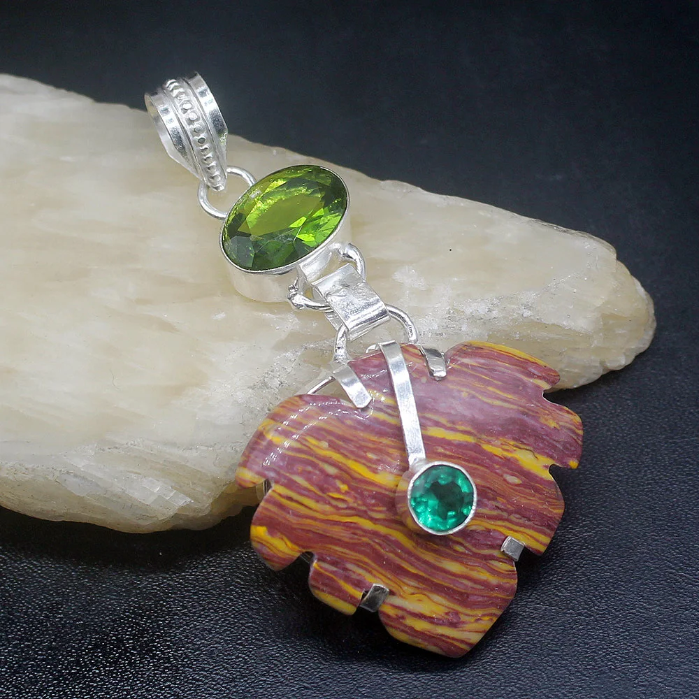 Gemstonefactory Jewelry Big Promotion 925 Silver Gorgeous Jasper Green Peridot Women Ladies Gifts Necklace Pendant 1237
Gemstonefactory Jewelry Big Promotion 925 Silver Gorgeous Jasper Green Peridot Women Ladies Gifts Necklace Pendant 1237
