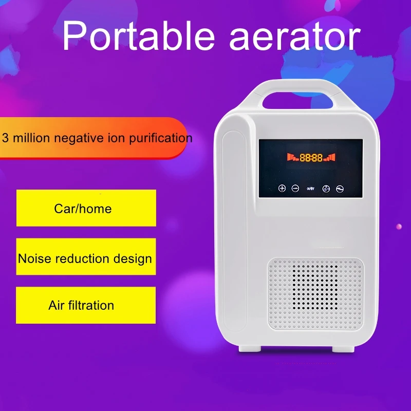 Portable Oxygen Concentrator Ventilator Car Home Atomized Negative Ion Adjustable Oxygen Generating Machine
Portable Oxygen Concentrator Ventilator Car Home Atomized Negative Ion Adjustable Oxygen Generating Machine
