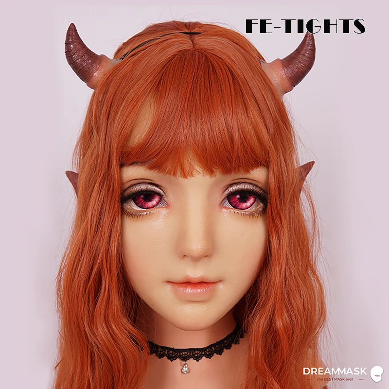 (ILIA+)Crossdress Full Head Realistic Silicone Transgender Female Girl Cosplay Anime Lolita Elf Ear With Demon Horn Mask
(ILIA+)Crossdress Full Head Realistic Silicone Transgender Female Girl Cosplay Anime Lolita Elf Ear With Demon Horn Mask