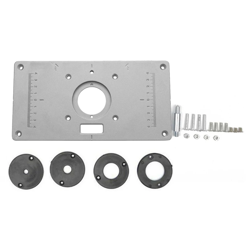 Multifunctional Aluminium Router Table Insert Plate Woodworking Benches Wood Router Trimmer Models Engraving Machine
Multifunctional Aluminium Router Table Insert Plate Woodworking Benches Wood Router Trimmer Models Engraving Machine