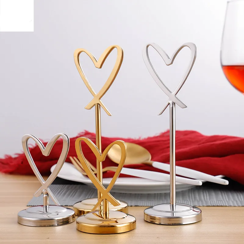 Heart Table Number Holders Stainless Steel Name Card Holders Photo Stand Note Memo Clip Wedding PartY Decorations
Heart Table Number Holders Stainless Steel Name Card Holders Photo Stand Note Memo Clip Wedding PartY Decorations