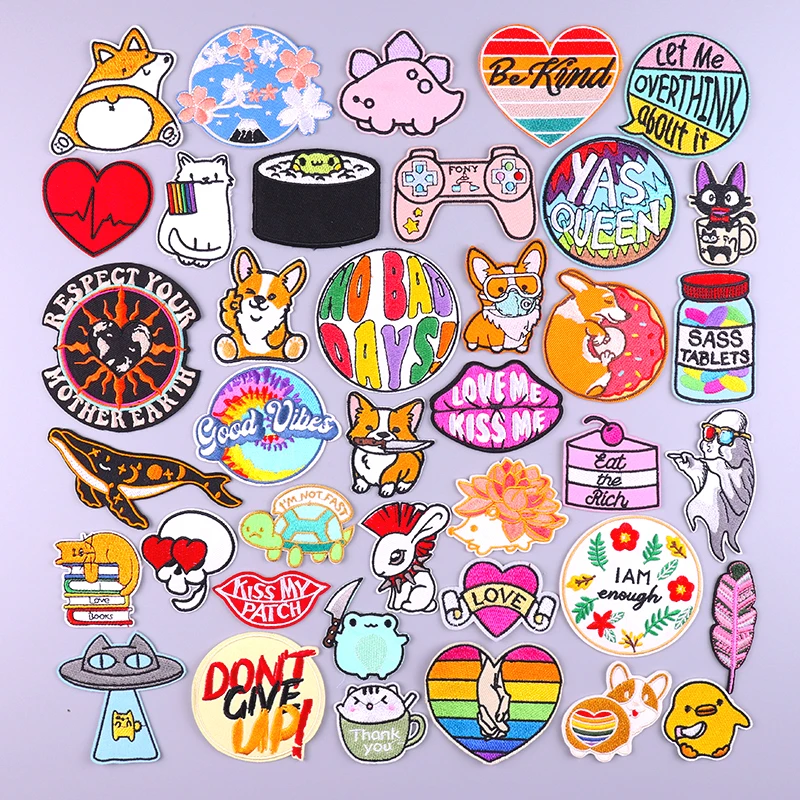 Funny Animal Patch Iron On Patches On Clothes Cute Corgi Applique Embroidered Patches For Clothing Stickers Badges Sewing DIY
Funny Animal Patch Iron On Patches On Clothes Cute Corgi Applique Embroidered Patches For Clothing Stickers Badges Sewing DIY