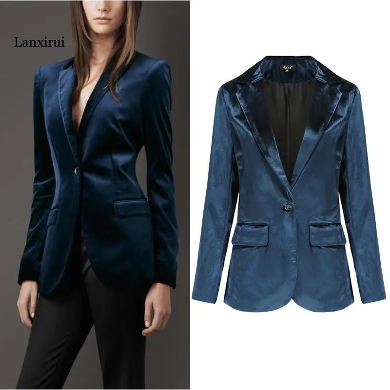 Autumn Women Blazers Pure Color Simple Gold Velvet Blazers And Jackets Work Office Lady Suit Female Blazer Coat Talever
Autumn Women Blazers Pure Color Simple Gold Velvet Blazers And Jackets Work Office Lady Suit Female Blazer Coat Talever