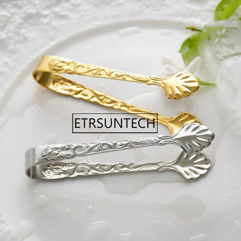 50pcs Royal Embossment Ice Tongs Gold Silver Sugar Ice Cube Tongs Mini Stainless Steel Kitchen Food Serving Clips
50pcs Royal Embossment Ice Tongs Gold Silver Sugar Ice Cube Tongs Mini Stainless Steel Kitchen Food Serving Clips