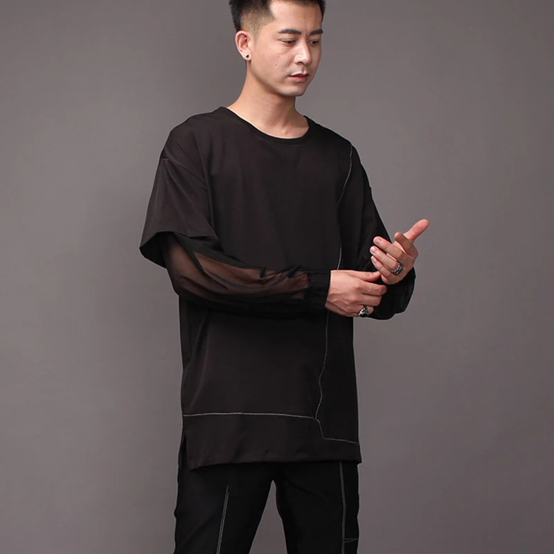 Fashion brand dark fake two long-sleeved t-shirts spring 2021 new male hair stylist spliced ruffian handsome loose t-shirt
Fashion brand dark fake two long-sleeved t-shirts spring 2021 new male hair stylist spliced ruffian handsome loose t-shirt