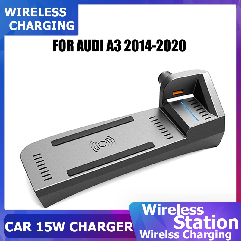 Car wireless charger for Audi A3 8V S3 2014 2015 2016 2017 2018 2019 2020 15W fast USB phone charging plate Accessories
Car wireless charger for Audi A3 8V S3 2014 2015 2016 2017 2018 2019 2020 15W fast USB phone charging plate Accessories