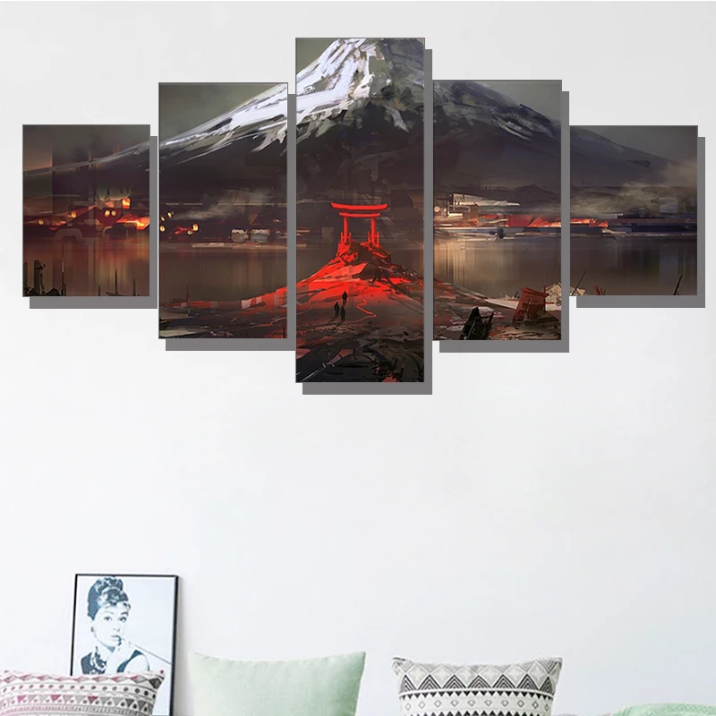 5pcs Mount Fuji Landscape Oil Paintings on Canvas HD Print Wall Art Decorated Pictures Home Decor For Living Room Decoration
5pcs Mount Fuji Landscape Oil Paintings on Canvas HD Print Wall Art Decorated Pictures Home Decor For Living Room Decoration