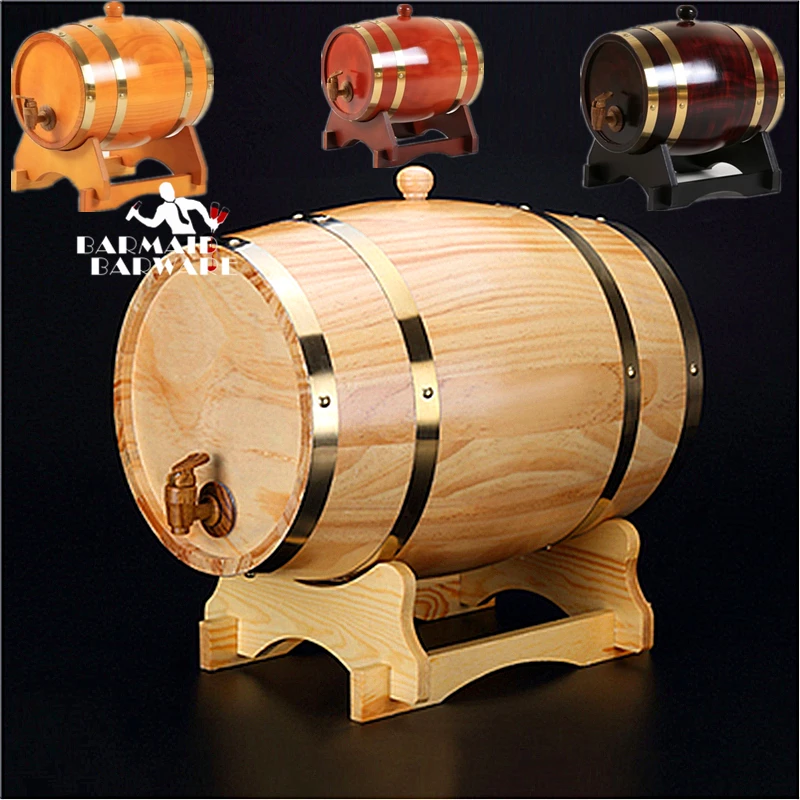3L Beer Brewing Keg Vintage Wood Oak Timber Wine Barrel For Whiskey Rum Port Decorative Barrel Keg Hotel Restaurant Display
3L Beer Brewing Keg Vintage Wood Oak Timber Wine Barrel For Whiskey Rum Port Decorative Barrel Keg Hotel Restaurant Display