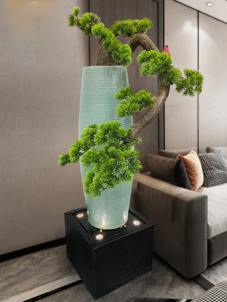 zq Chinese Style Study Waterscape Big Decorations Ceramic Vase Welcoming Guests Pine Flowing Water Creative Hallway Decoration
zq Chinese Style Study Waterscape Big Decorations Ceramic Vase Welcoming Guests Pine Flowing Water Creative Hallway Decoration