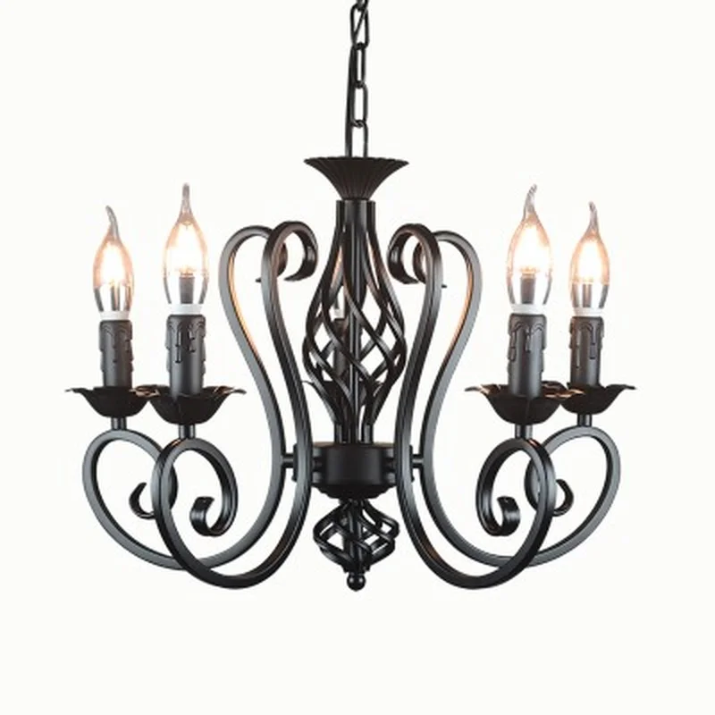 Industrial lustre chandelier wrought iron 3 5 6 light chandeliers vintage candlestick retro black white hanging lamp wholesale
Industrial lustre chandelier wrought iron 3 5 6 light chandeliers vintage candlestick retro black white hanging lamp wholesale