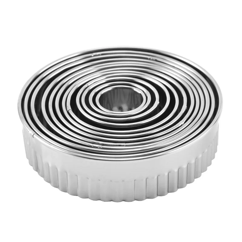 12pcs/set Portable Stainless Steel Cookie Pastry Cutter Dumplings Dough Maker Cutting Tool Round Shaped Kitchen Gadgets
12pcs/set Portable Stainless Steel Cookie Pastry Cutter Dumplings Dough Maker Cutting Tool Round Shaped Kitchen Gadgets