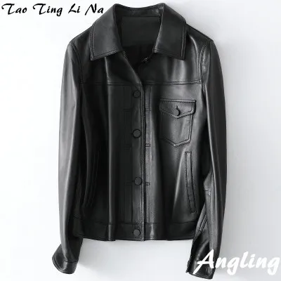 Top brand Women Spring 2020 Genuine Real Sheep Leather Jacket H54 high quality
Top brand Women Spring 2020 Genuine Real Sheep Leather Jacket H54 high quality