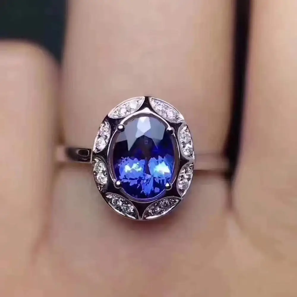 Natural And Real Tanzanite luxury ring ring Free shipping gemstone 925 sterling silver Fine jewelry
Natural And Real Tanzanite luxury ring ring Free shipping gemstone 925 sterling silver Fine jewelry