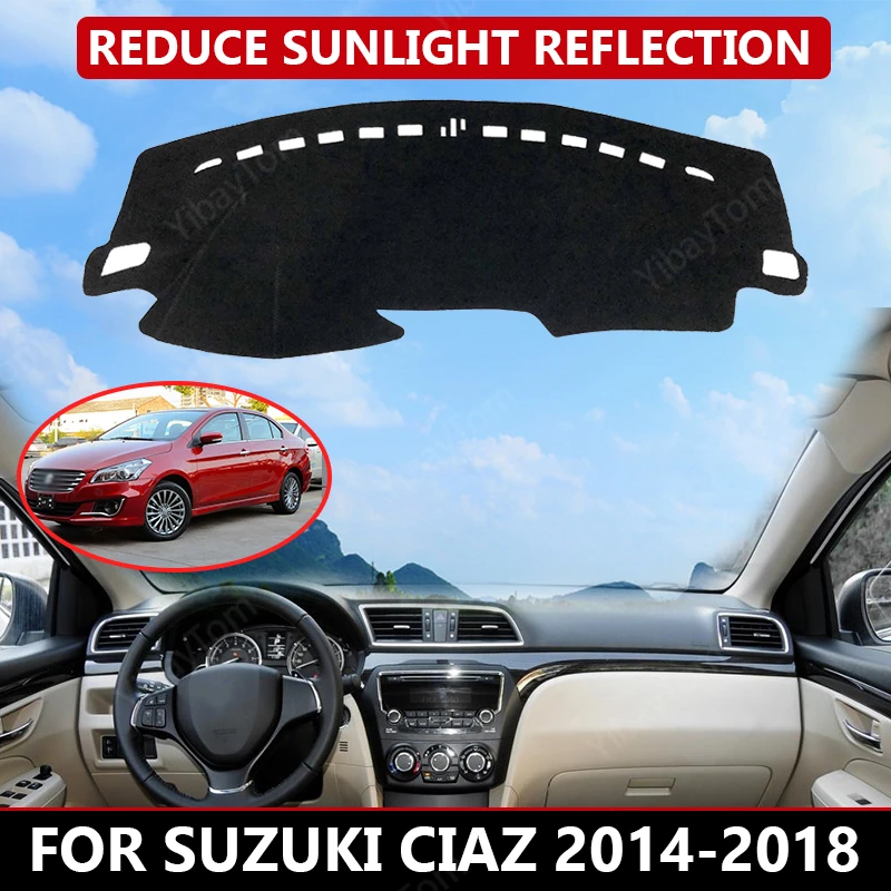 Для Suzuki Ciaz 2014-2018 автомобильный коврик для приборной панели, авто солнцезащитный козырек, подушка, внутренняя защита, аксессуары для отделки ковров
Для Suzuki Ciaz 2014-2018 автомобильный коврик для приборной панели, авто солнцезащитный козырек, подушка, внутренняя защита, аксессуары для отделки ковров