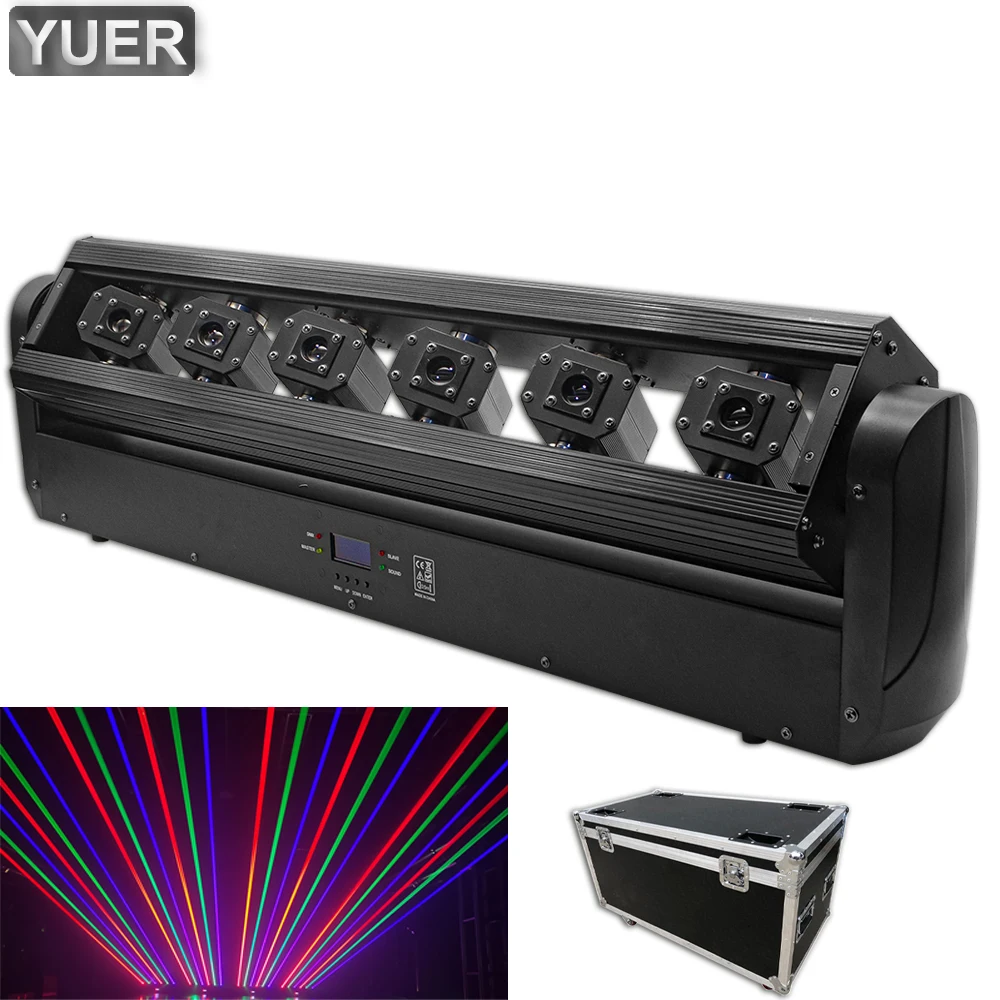 4Pcs/Lot Flight Case 150W RGB Full Color 6 Eyes Moving Head Laser Light For Mobile DJ Disco Party Nightclub Dance Floor Bar
4Pcs/Lot Flight Case 150W RGB Full Color 6 Eyes Moving Head Laser Light For Mobile DJ Disco Party Nightclub Dance Floor Bar