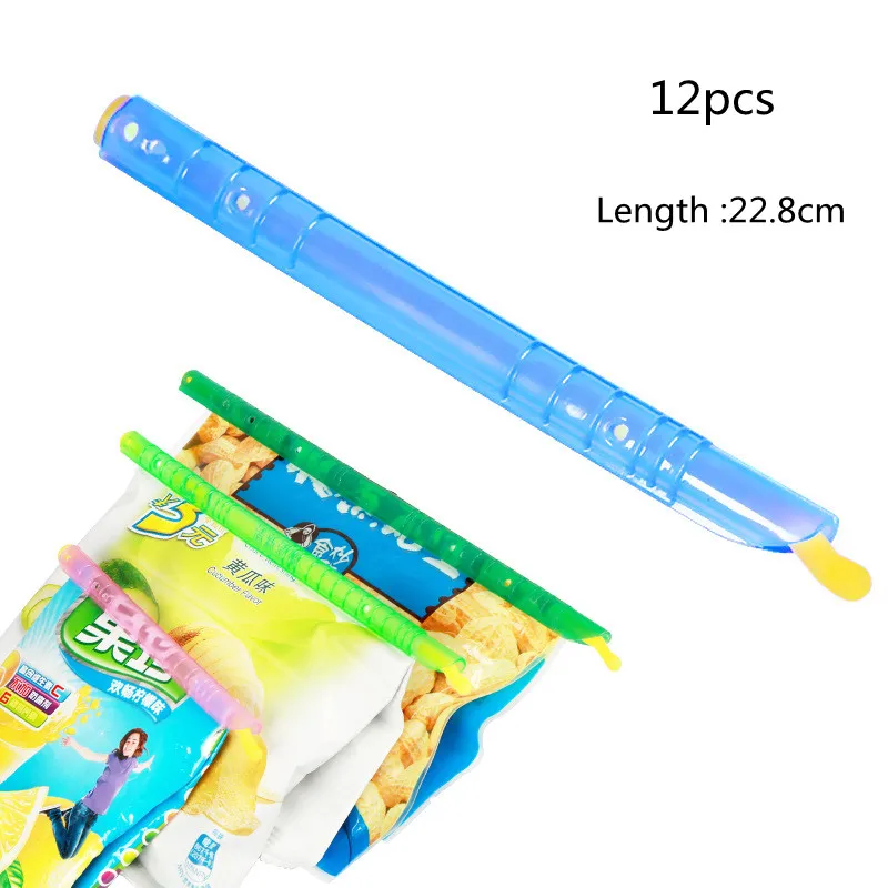 12Pcs Seal Lock Sticks Food Sealed 22.8cm Organizer Storage Bag Clip Food Seal Stick Plastic Home Kitchen Gadgets Reusable
12Pcs Seal Lock Sticks Food Sealed 22.8cm Organizer Storage Bag Clip Food Seal Stick Plastic Home Kitchen Gadgets Reusable