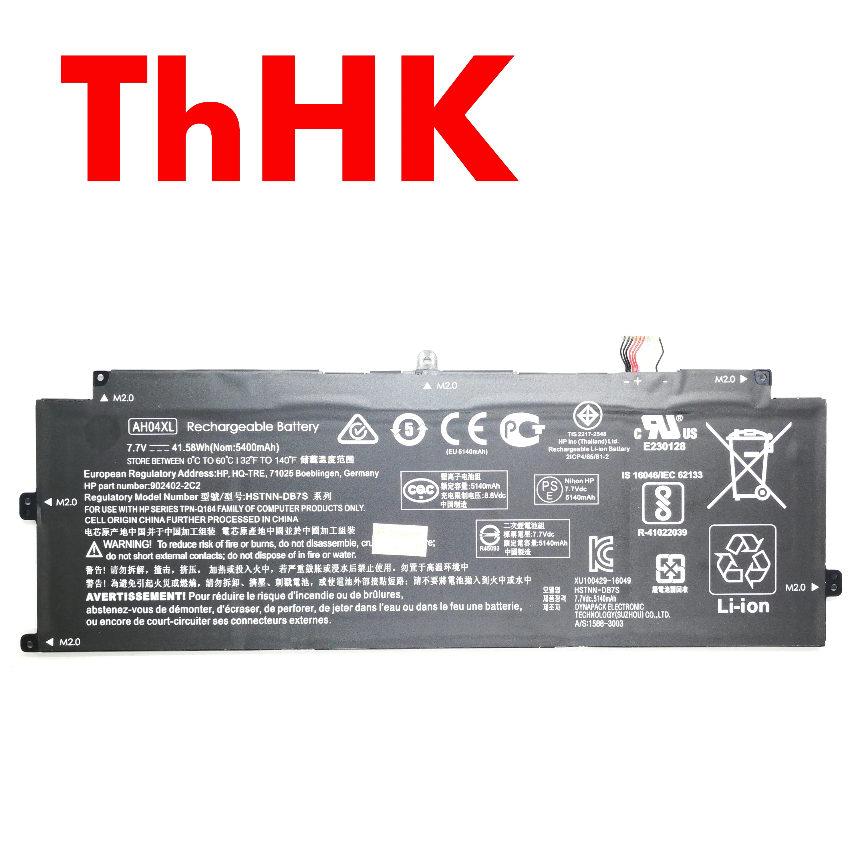 Genuine Original AH04XL AH04041XL HSTNN-DB7S Laptop Battery For HP Spectre x2 12-c000 X2 12-C001LA X2 12T-C000 Notebook
Genuine Original AH04XL AH04041XL HSTNN-DB7S Laptop Battery For HP Spectre x2 12-c000 X2 12-C001LA X2 12T-C000 Notebook