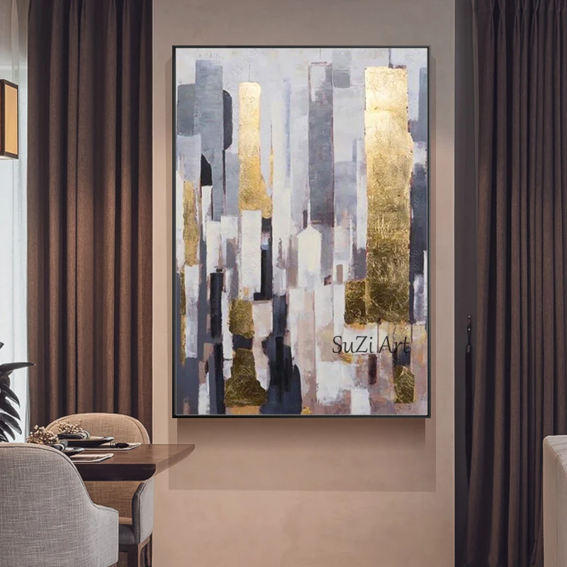 Hand Painted Abstract Oil Painting Gold Modern Wall Painting On Canvas Abstract Wall Art Picture Living Room Bedroom Wall Decor
Hand Painted Abstract Oil Painting Gold Modern Wall Painting On Canvas Abstract Wall Art Picture Living Room Bedroom Wall Decor