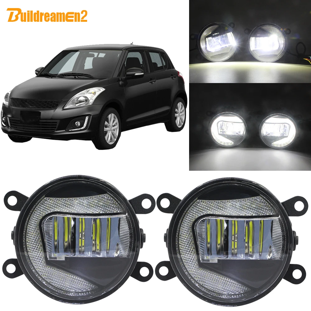 Buildreamen2 Car 90mm LED Projector Fog Light + Daytime Running Lamp DRL White 12V For Suzuki Swift MZ EZ Hatchback 2005-2015
Buildreamen2 Car 90mm LED Projector Fog Light + Daytime Running Lamp DRL White 12V For Suzuki Swift MZ EZ Hatchback 2005-2015
