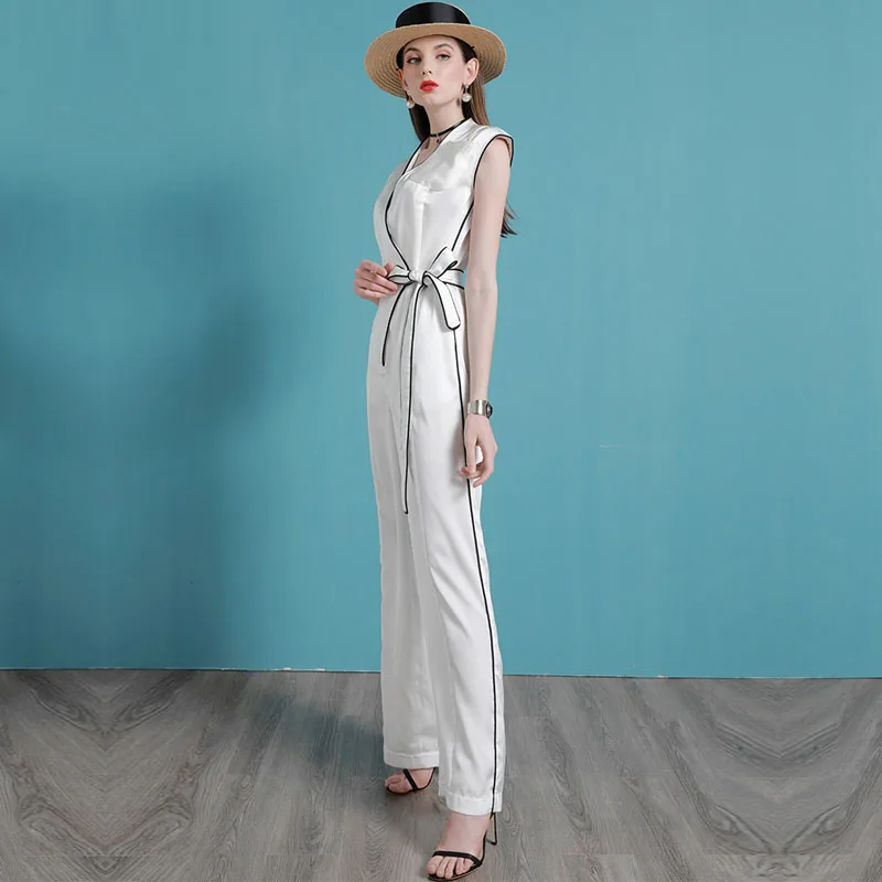 Ladies' Temperament Holiday Jumpsuit Women'S Summer New High End Loose Thin Wide Leg Pants
Ladies' Temperament Holiday Jumpsuit Women'S Summer New High End Loose Thin Wide Leg Pants