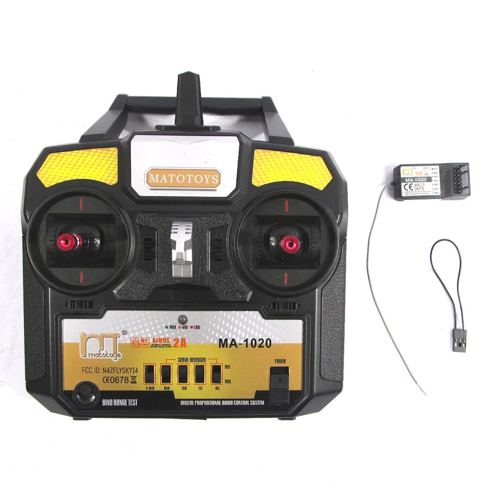 Mato MA1020 Radio Controller 4 Channels 2.4Ghz RC Transmitter Receiver for 1:16 all Mato RC Tank
Mato MA1020 Radio Controller 4 Channels 2.4Ghz RC Transmitter Receiver for 1:16 all Mato RC Tank