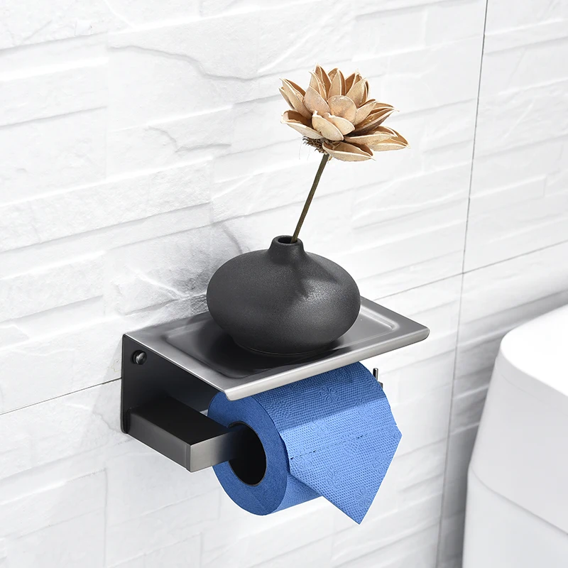 Stainless Steel Toilet Paper Holder Bathroom Wall Mount WC Paper Mobile Phone Holder Shelf Roll Paper shelf Accessories
Stainless Steel Toilet Paper Holder Bathroom Wall Mount WC Paper Mobile Phone Holder Shelf Roll Paper shelf Accessories