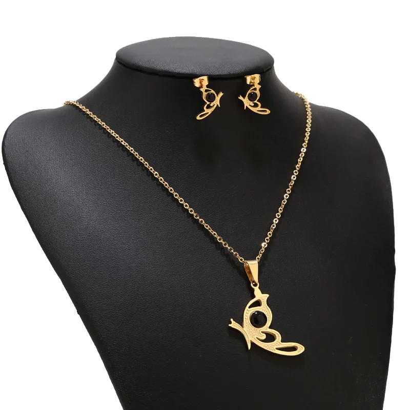 High Quality Stainless Steel Charm Flower Star Heart Gold Sets Necklaces Earrings For Women Jewelry Set Wedding Party
High Quality Stainless Steel Charm Flower Star Heart Gold Sets Necklaces Earrings For Women Jewelry Set Wedding Party