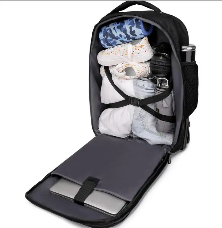 Men Rolling Backpack Waterproof Women Wheeled Backpack Carry on hand Luggage Business Bag Overnight College Laptop Backpack Bag
Men Rolling Backpack Waterproof Women Wheeled Backpack Carry on hand Luggage Business Bag Overnight College Laptop Backpack Bag