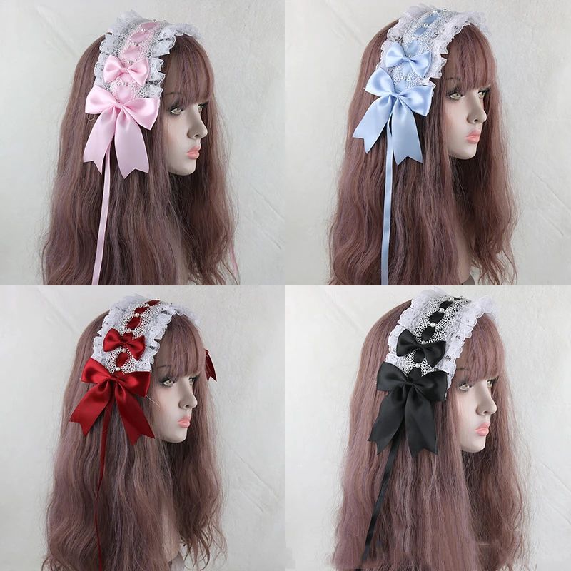 Lolita Headband Lace Maid Bow Headdress Lovely Sweet Hair Hoop Anime Cosplay Kawaii Accessories KC Headwear
Lolita Headband Lace Maid Bow Headdress Lovely Sweet Hair Hoop Anime Cosplay Kawaii Accessories KC Headwear