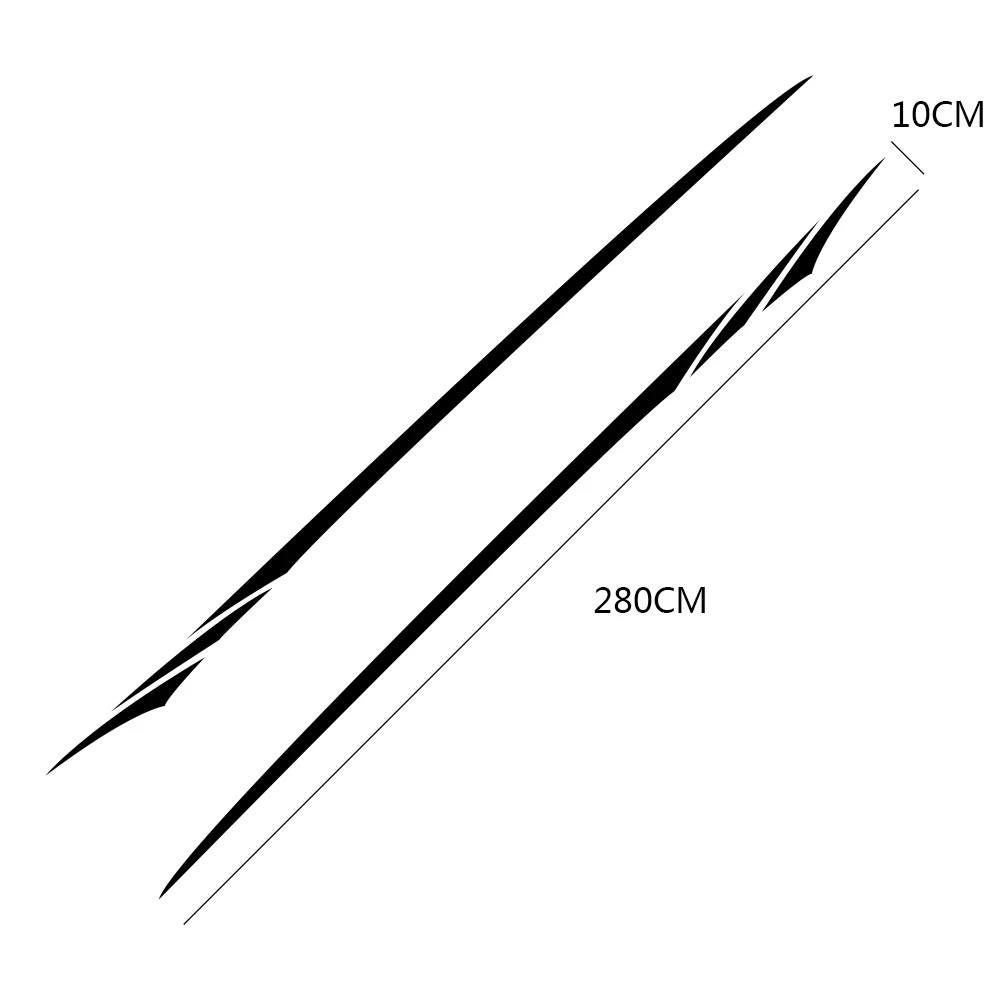 2pcs, 280cm X 10cm Fashion Pvc Car Stickers Long Stripe Decals Racing Sports Car Styling Decals Car Tuning Accessories.
2pcs, 280cm X 10cm Fashion Pvc Car Stickers Long Stripe Decals Racing Sports Car Styling Decals Car Tuning Accessories.