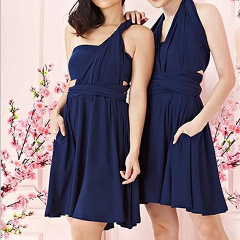Women Summer Casual Sleeveless Evening Party Beach Short Mini Dress Multi Way Wrap Convertible Infinity Bandage Dresses Vestidos
Women Summer Casual Sleeveless Evening Party Beach Short Mini Dress Multi Way Wrap Convertible Infinity Bandage Dresses Vestidos