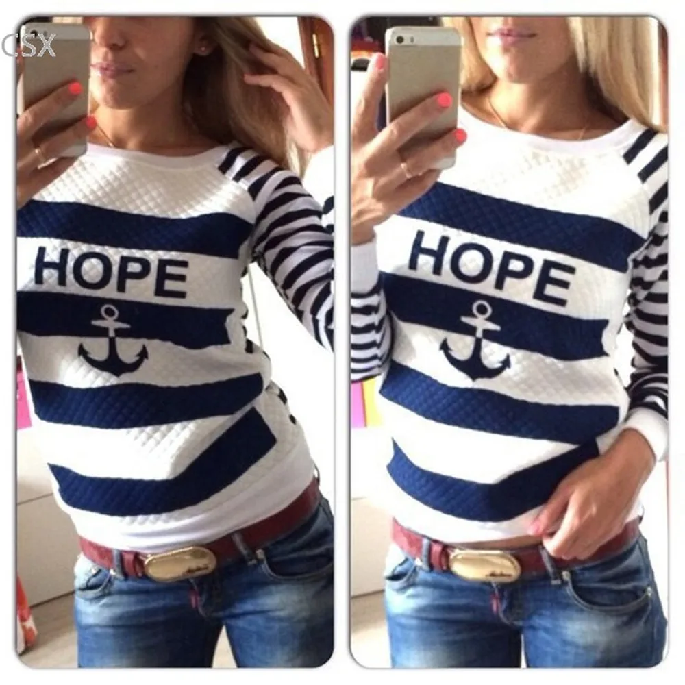 MwOiiOwM Hot Sale Anchor Women Print Hoodies Striped Causal Sweatshirts Tracksuits Multi Size Free Shipping 41
MwOiiOwM Hot Sale Anchor Women Print Hoodies Striped Causal Sweatshirts Tracksuits Multi Size Free Shipping 41