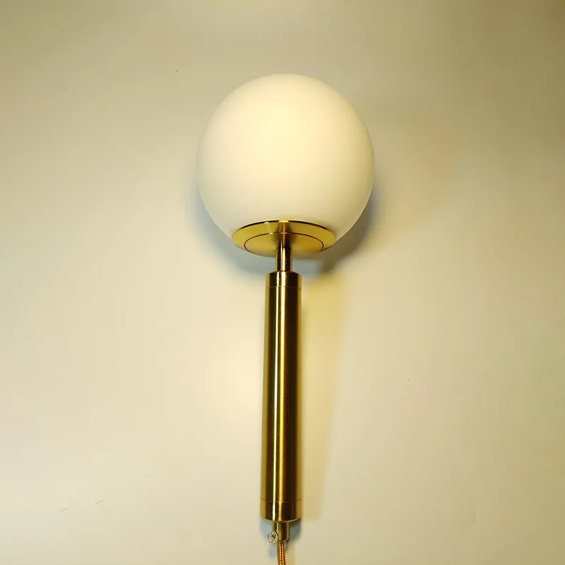 Nordic Glass Wall Lamp Scandinavian Wandlamp Bedside Reading Lamp Round applique murale luminaire Nordic Led Wall Lights E27
Nordic Glass Wall Lamp Scandinavian Wandlamp Bedside Reading Lamp Round applique murale luminaire Nordic Led Wall Lights E27