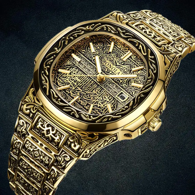 Fashion quartz watch men Brand ONOLA luxury Retro golden stainless steel watch men gold mens watch reloj hombre
Fashion quartz watch men Brand ONOLA luxury Retro golden stainless steel watch men gold mens watch reloj hombre