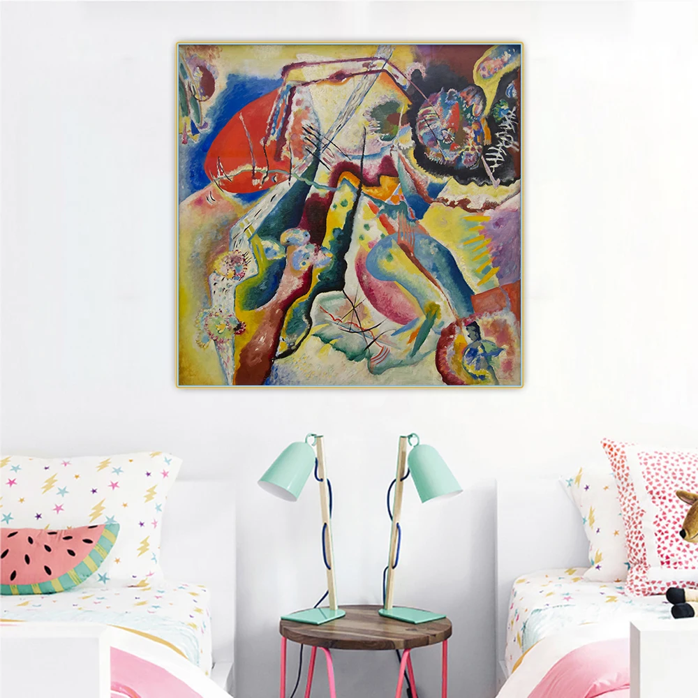 Wassily Kandinsky " Picture With Red Stain " Abstract Canvas Oil Painting Interior Background Wall Print Decor Home Decoration
Wassily Kandinsky " Picture With Red Stain " Abstract Canvas Oil Painting Interior Background Wall Print Decor Home Decoration