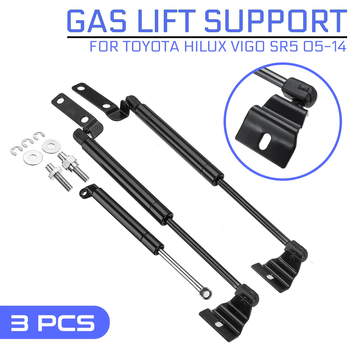 3pcs Car Front Bonnet + Tailgate Gas Lift Support Struts Bars Support Rod For Toyota Hilux Vigo SR5 2005-2014 Car Accessories
3pcs Car Front Bonnet + Tailgate Gas Lift Support Struts Bars Support Rod For Toyota Hilux Vigo SR5 2005-2014 Car Accessories