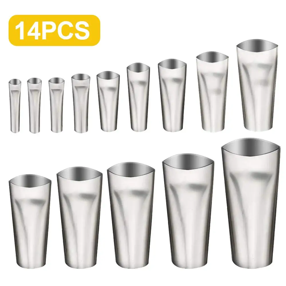 14Pcs Stainless Steel Caulking Nozzle Applicator Reusable Sealant Finishing Tool
14Pcs Stainless Steel Caulking Nozzle Applicator Reusable Sealant Finishing Tool