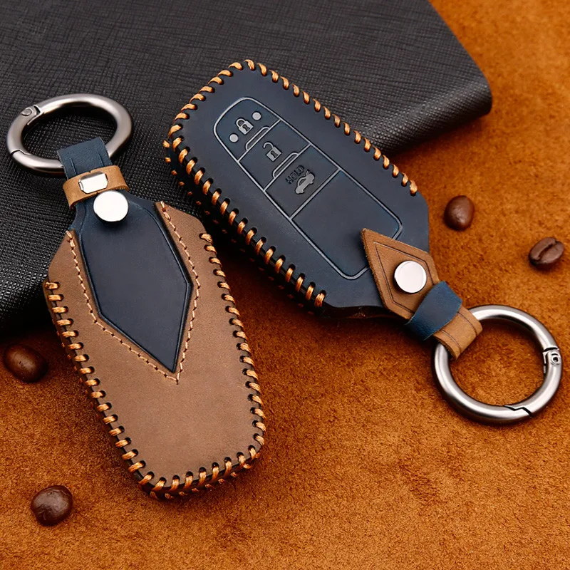 Genuine Leather Car Key Cover For Toyota Camry Prius Corolla C-HR CHR RAV4 Avalon Land Cruiser Prado 2018 2019 2020 Remote Fob
Genuine Leather Car Key Cover For Toyota Camry Prius Corolla C-HR CHR RAV4 Avalon Land Cruiser Prado 2018 2019 2020 Remote Fob