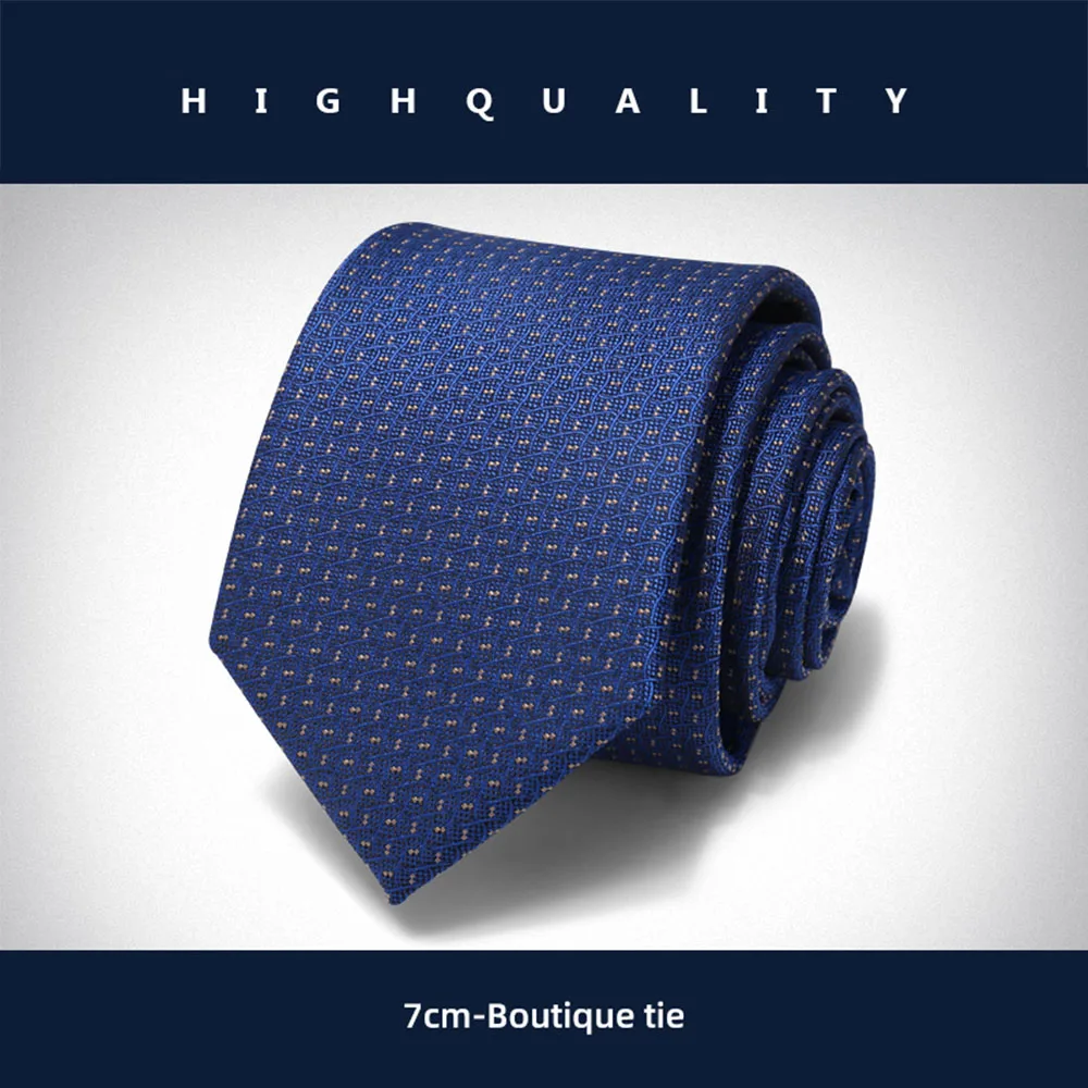 Luxury 7 CM Blue Jacquard Tie Brand Designer Ties for Men High Quality Business Dress Shirt Necktie Male Accessories Gift
Luxury 7 CM Blue Jacquard Tie Brand Designer Ties for Men High Quality Business Dress Shirt Necktie Male Accessories Gift