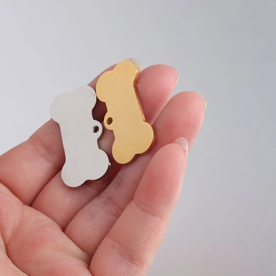 DIY necklace/keychian Dog Tag making 20pcs 16*31mm Material Mirror Finish Stainless Steel pendant Animals Dog Bone Shape Charm
DIY necklace/keychian Dog Tag making 20pcs 16*31mm Material Mirror Finish Stainless Steel pendant Animals Dog Bone Shape Charm