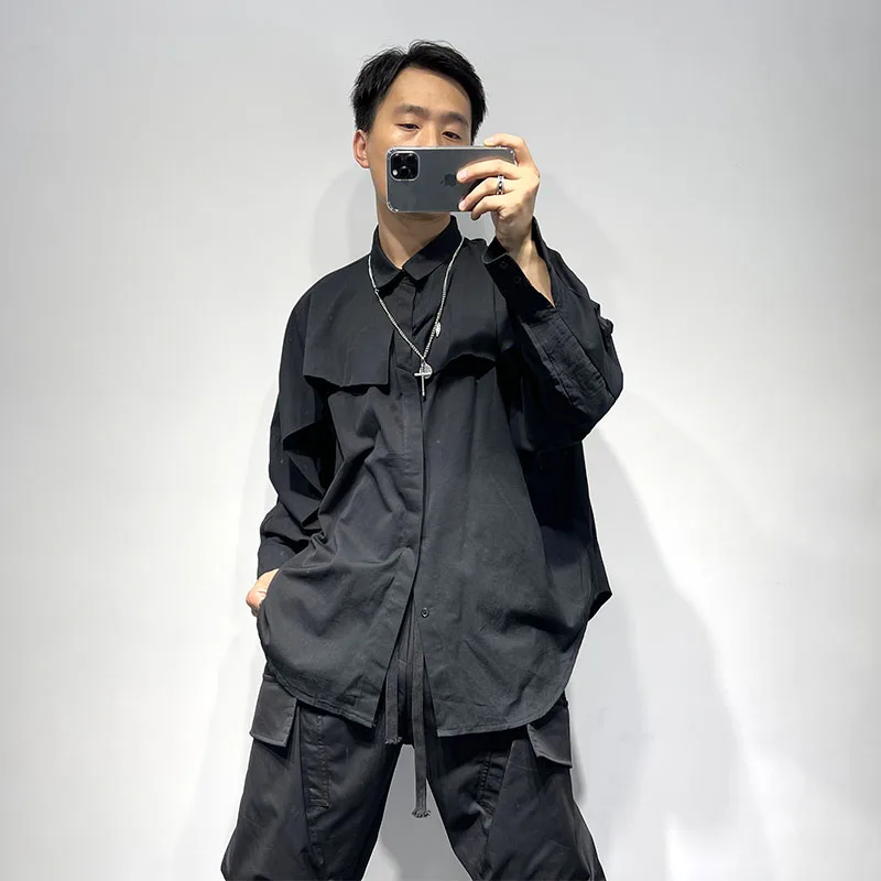 Men's Long-Sleeve Shirt Spring And Autumn New Style Personality Stitching Design Fashion Trend Casual Loose Large Size Shirt
Men's Long-Sleeve Shirt Spring And Autumn New Style Personality Stitching Design Fashion Trend Casual Loose Large Size Shirt