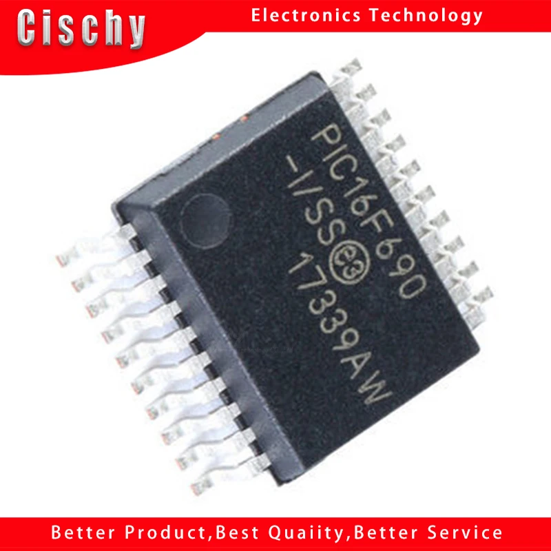 5 шт./Лот PIC16F690 PIC16F690-I/SS SSOP-20 8-битный чип микроконтроллера в наличии
5 шт./Лот PIC16F690 PIC16F690-I/SS SSOP-20 8-битный чип микроконтроллера в наличии