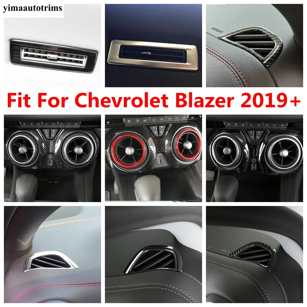 Roof Air Outlet Dashboard Central Control AC Conditioning Panel Cover Trim For Chevrolet Blazer 2019 -2023 Stainless Steel / ABS
Roof Air Outlet Dashboard Central Control AC Conditioning Panel Cover Trim For Chevrolet Blazer 2019 -2023 Stainless Steel / ABS