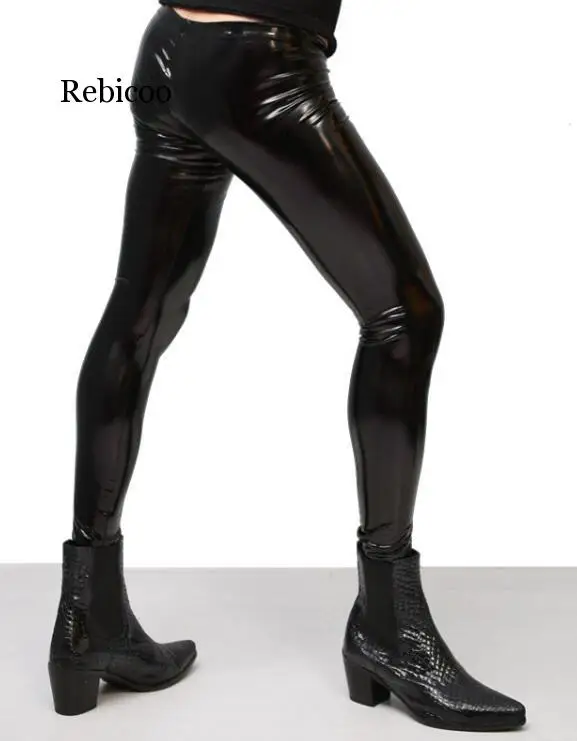 Sexy High Elastic Blue PVC Shiny Pencil Pants Tight Faux Leather Fashion Glossy Punk Pencil Pants Erotic Lingerie Gay Wear
Sexy High Elastic Blue PVC Shiny Pencil Pants Tight Faux Leather Fashion Glossy Punk Pencil Pants Erotic Lingerie Gay Wear