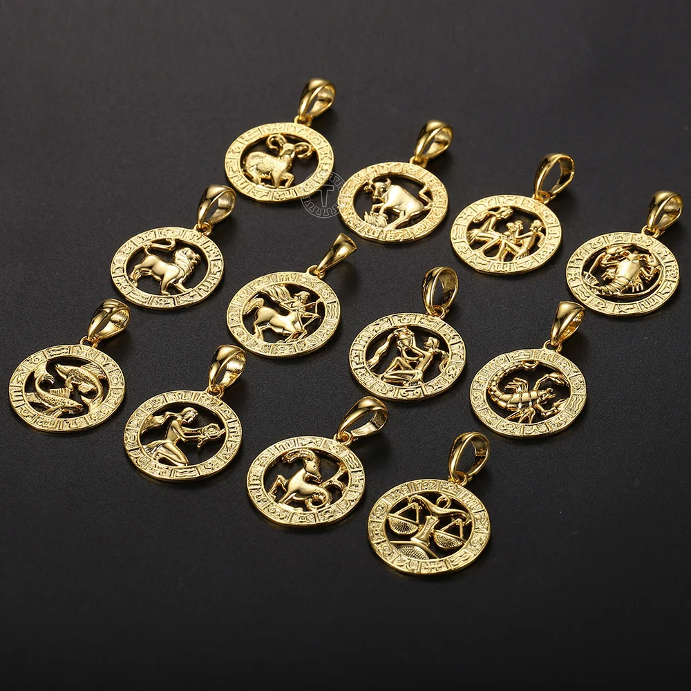 12 Horoscope Zodiac Sign Pendant Necklaces For Women Men Gold Color Aries Leo Dropshipping 12 Constellations Jewelry GPM24
12 Horoscope Zodiac Sign Pendant Necklaces For Women Men Gold Color Aries Leo Dropshipping 12 Constellations Jewelry GPM24