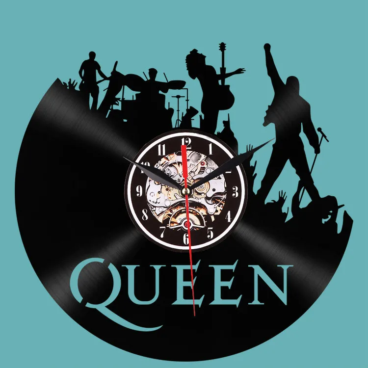 Creative vinyl record wall clock QUEEN music team 3D retro clock living room decoration LED quartz wall clock
Creative vinyl record wall clock QUEEN music team 3D retro clock living room decoration LED quartz wall clock