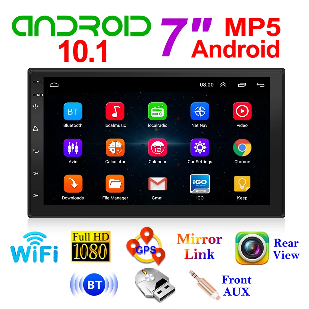 2 Din Android 10.1 Car Radio Multimedia Video Player Double Stereo GPS Navigation Wifi Player Head Unit 7 inch Screen
2 Din Android 10.1 Car Radio Multimedia Video Player Double Stereo GPS Navigation Wifi Player Head Unit 7 inch Screen